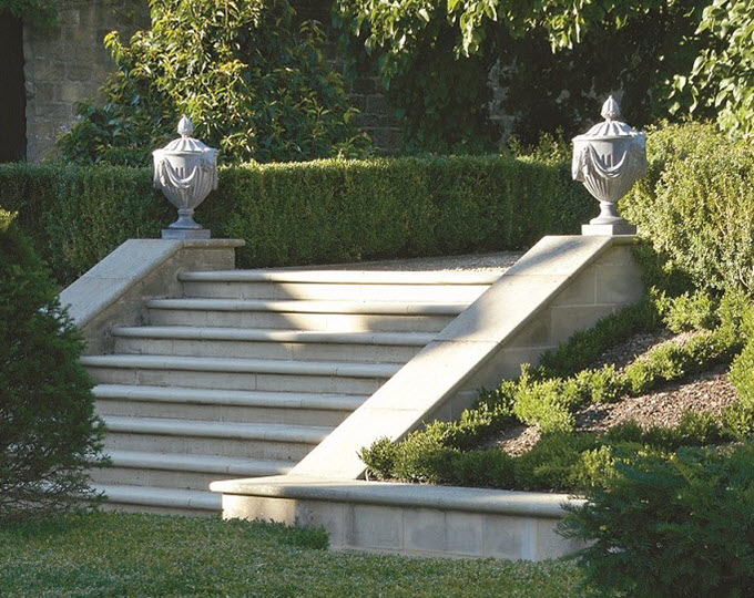 Large Adam Urns at Sawley Hall